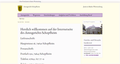 Desktop Screenshot of amtsgericht-schopfheim.de